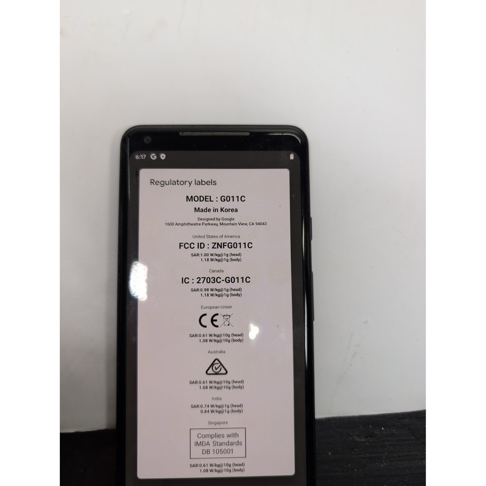 Google Pixel 2 XL Phone 64 GB Android 11 Used